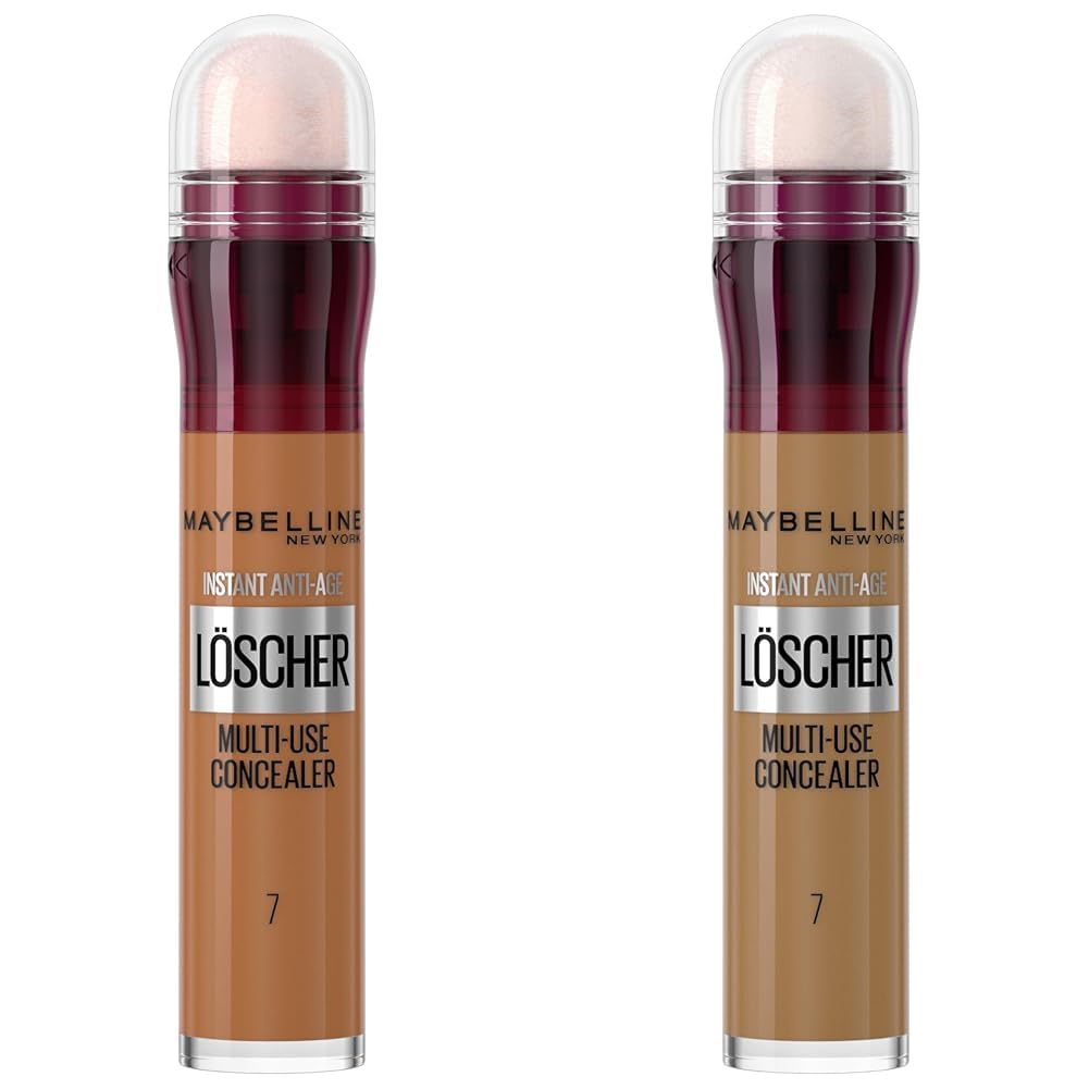Maybelline New York Abdeckstift, Instant Anti-Age Effekt Concealer, Löscher mit Mikro-Lösch-Applikator, Nr. 07 Sand, 6,8 ml (Packung mit 2)