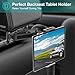Klsniur Tablet Headrest Holder, Car Backseat Seat Mount Holder Universal 360 Rotating Adjustable for 6