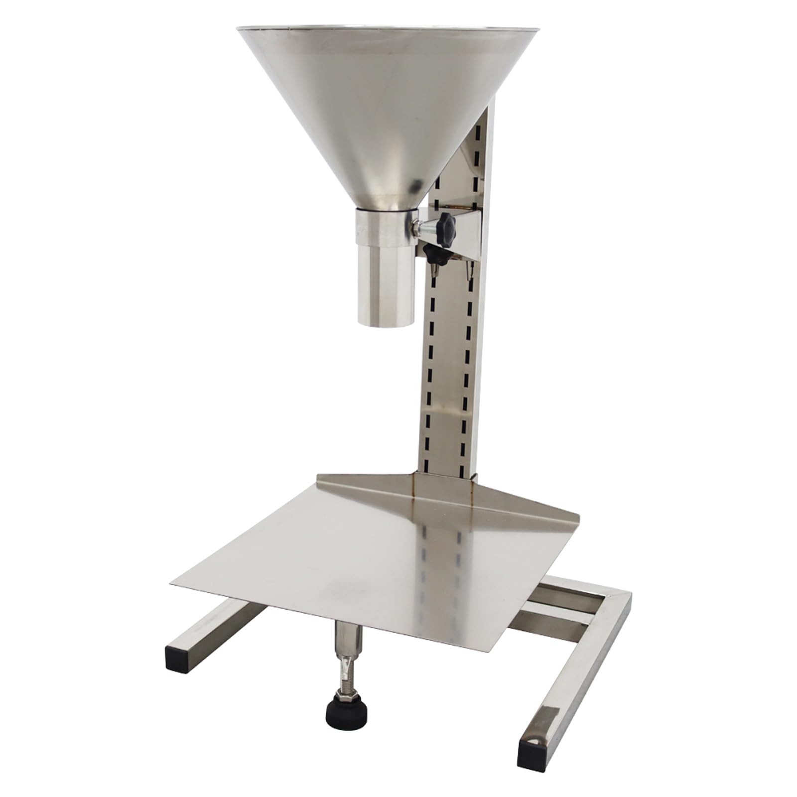 WYDDDARY Feeding Hopper Stainless Steel Funnels with Support Stand Manual Filling Package Funnel for Powder Paste Liquid Granule 2.3inch(6cm)