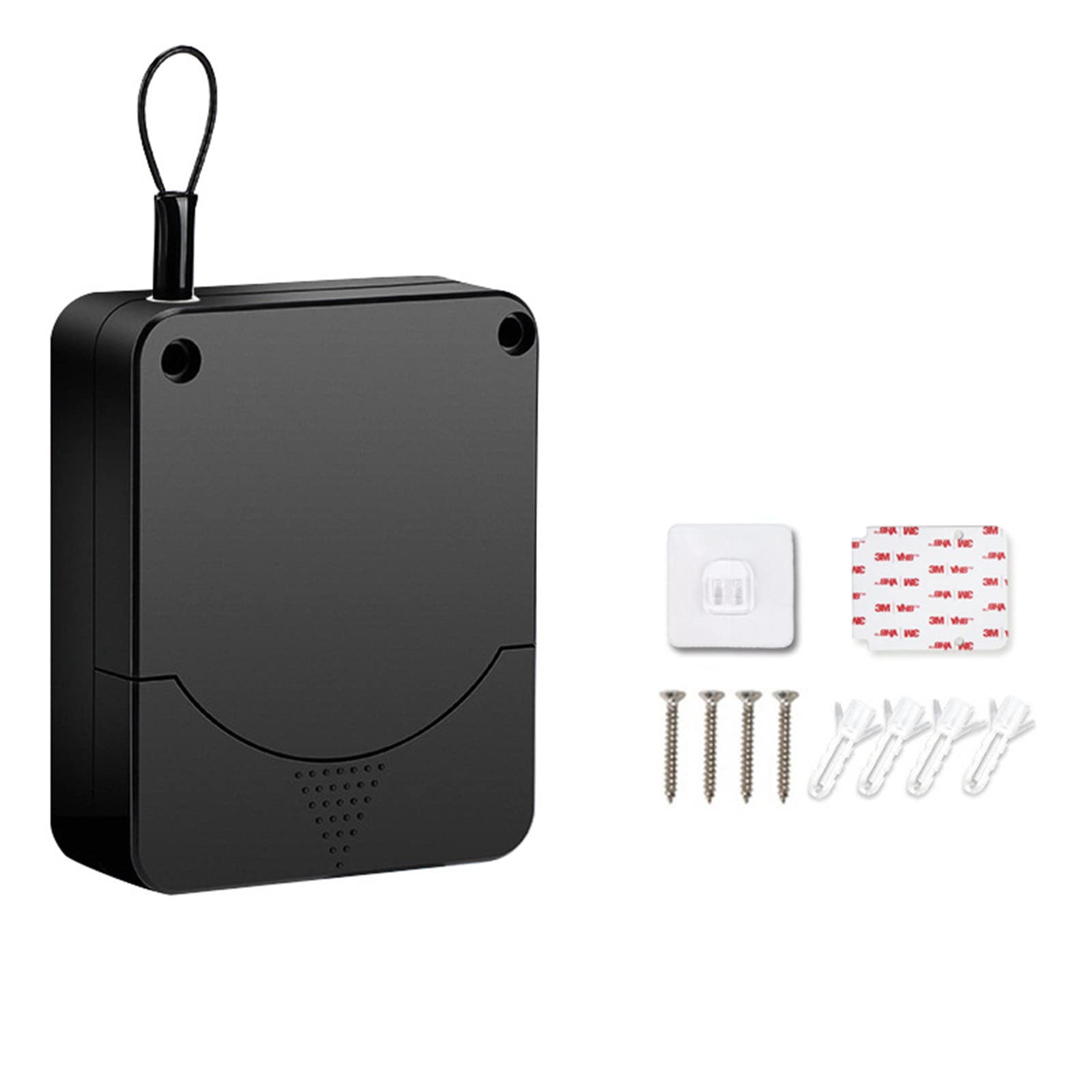 Chiudiporta automatico con sensore Chiudiporta con superficie regolabile senza punzonatura Chiudi automaticamente la staffa della porta Più vicino Miglioramento della casa,Black1200G