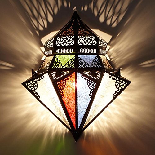 Lampe á suspension orientale marocaine artisanat en provenance du Maroc lanterne 
