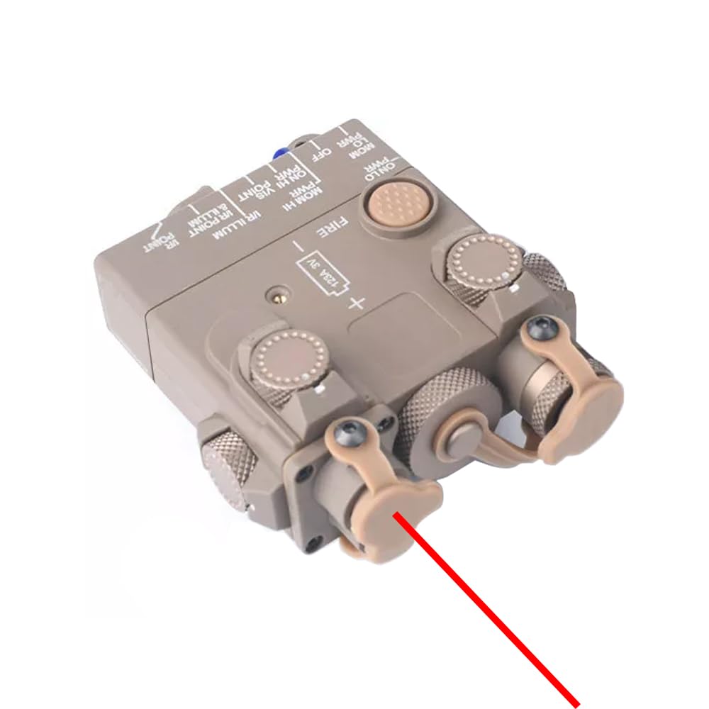 Nylon DL-A2 Aiming Laser Sight Box(with IR Laser + Whitelight LED Flashlight & Mount+Red Laser) & Modular Remote Wire Pressure Switch Combo, DE