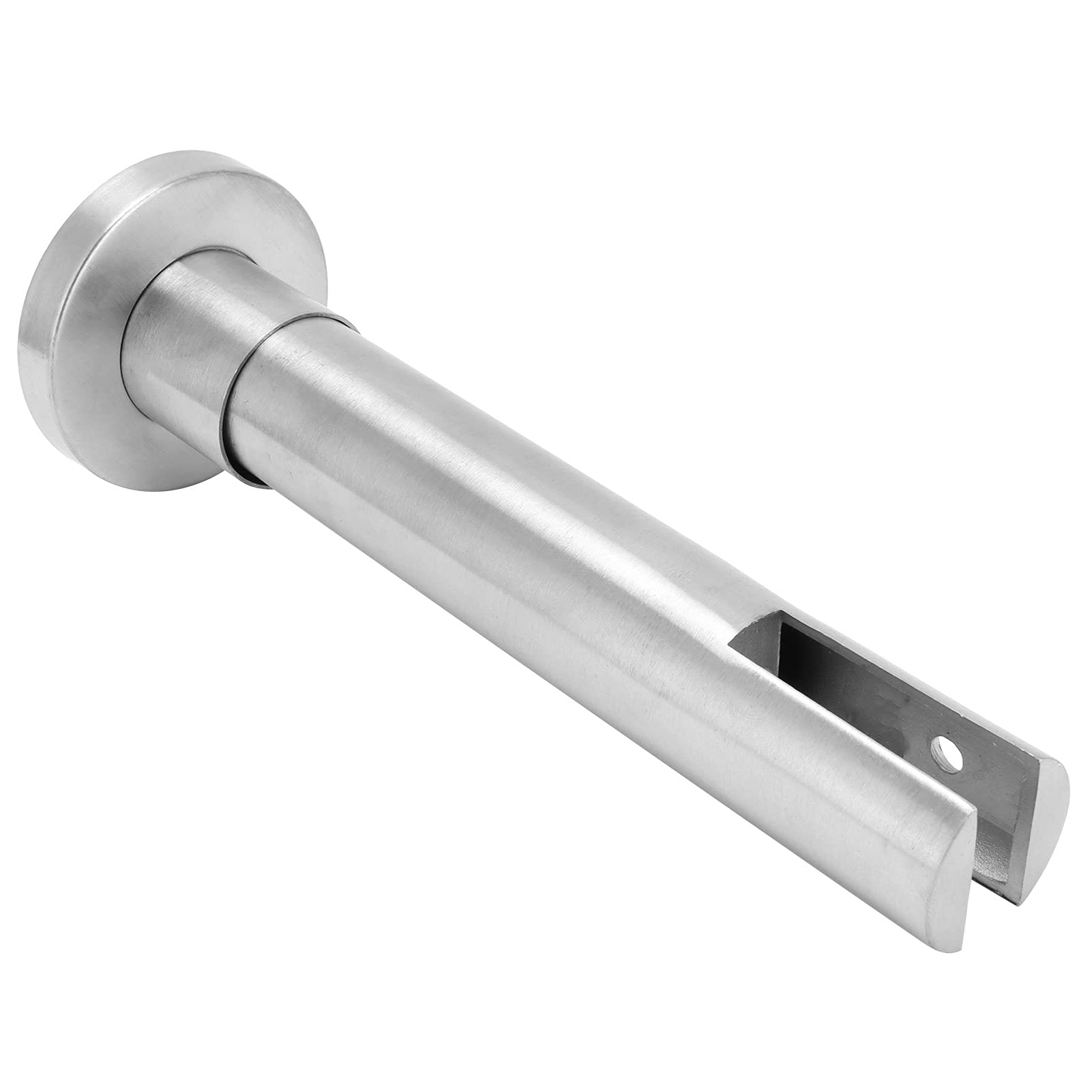 Abrazadera de Acero Inoxidable para Vidrio, Soporte de Sujeción en Suelo para Baño Público, Barandilla o Mampara, Acero 304 Resistente a la Corrosión, Ideal para Entornos Húmedos