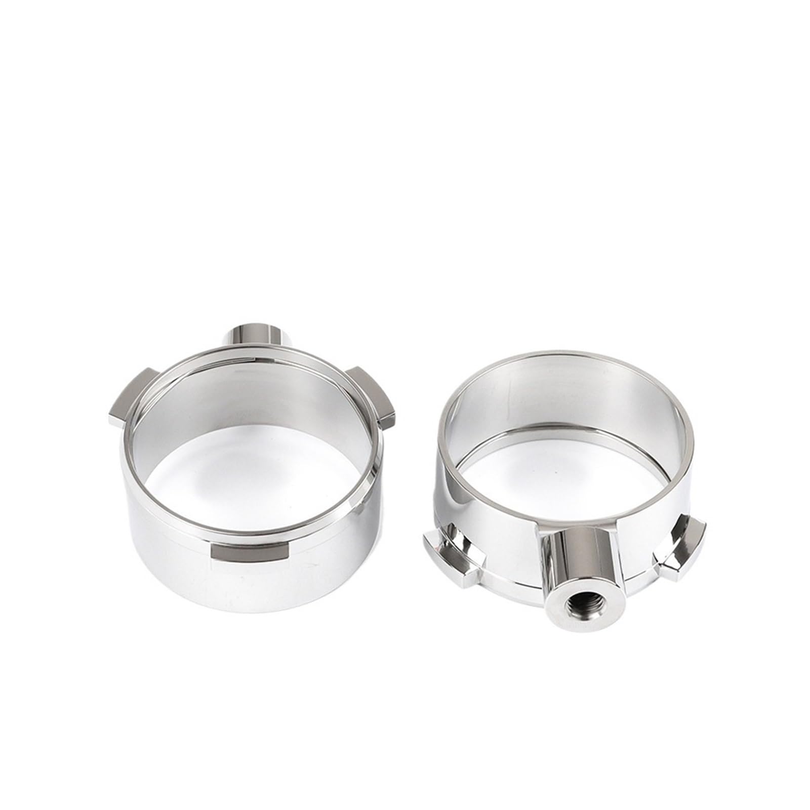 Mango De Portafiltro Sin Fondo De 58mm, Compatible Con Hibrew, Accesorio De Espresso H10A H7 H7A | With 2Cup Basket
