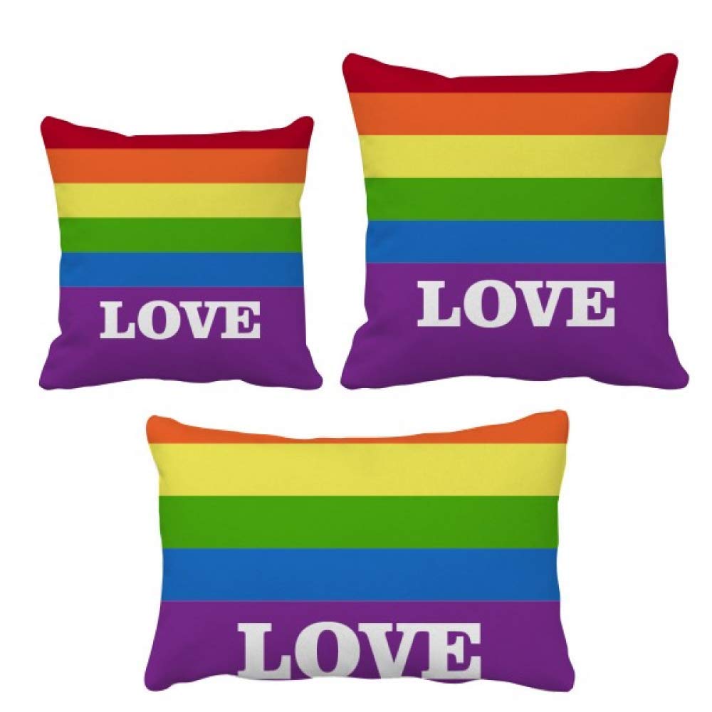 Coussin LGBT arc-en-ciel complet un cadeau déco idéal pour la maison