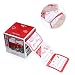 UNOMOR 80 Count Christmas Gift Tag Stickers Red, Silver, and Gold Designs, Christmas Labels on Gift Present