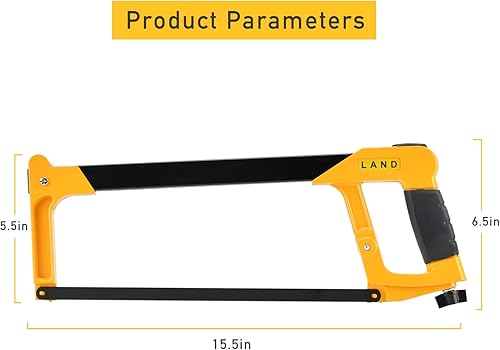 Miniatura 4 de LAND Sierra para metales de 12 pulgadas, sierra de revestimiento resistente con 5 cuchillas de acero de carbono extra alto, para PVC, tubería,