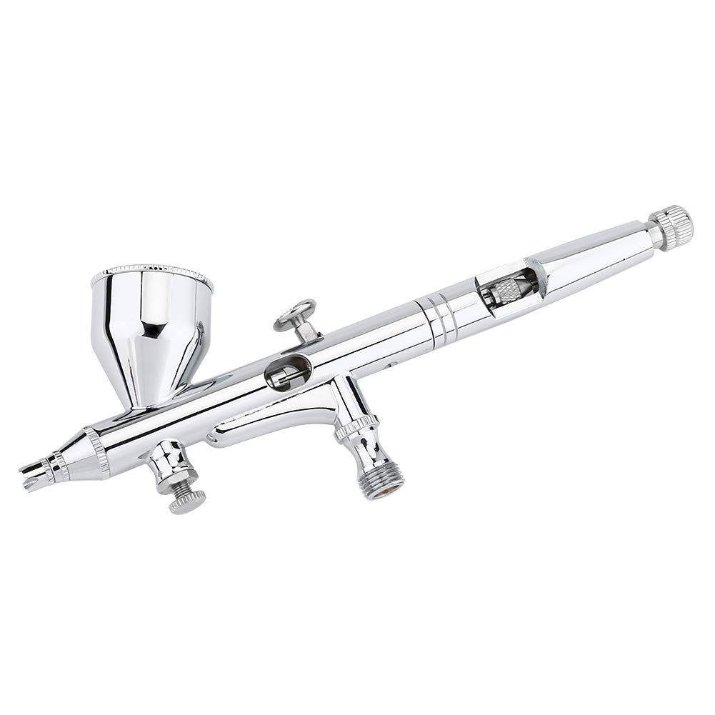 Walfront - Kit aerografo a doppia azione, 0,2 mm, 0,3 mm, 0,5 mm, pistola a spruzzo per torte, unghie, modello