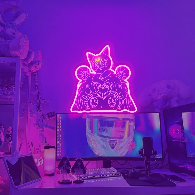 Amazon.co.jp : KiMineon セーラームーン ネオンサイン 3D かわいい