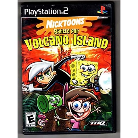 Nicktoons Battle for Volcano Island - PS2 (Renewed) Cover