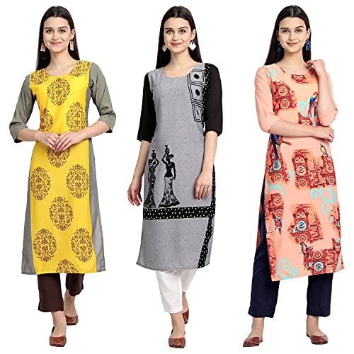 Image of Women's Crepe Straight Kurta