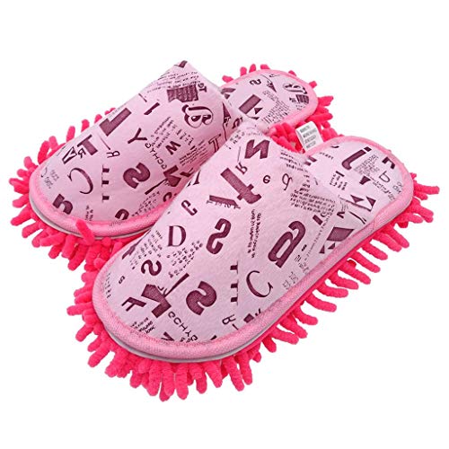 Image of Selric Super Chenille Microfiber Washable Mop Slippers Shoes, Detachable Mopping Shoes, Floor Dust Dirt Hair Cleaner, Multi-sizes Multi-Colors Available