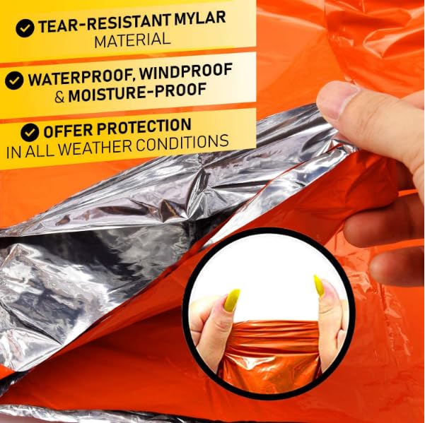 Galaxy Thermal Mylar Emergency Ponchos Raincoat Blanket Reversible Survival Gear for Sport Outdoor Camping Hiking Traveling with Whistle4