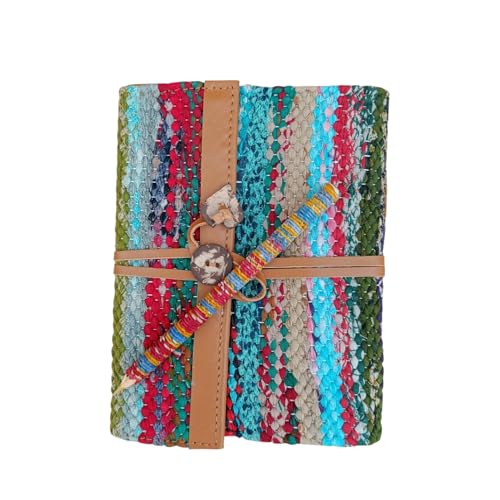Carnet en tissu de sari avec crayon un set d'écriture original multicolore