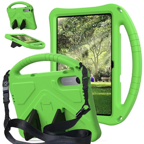 Coque Xiaomi Redmi Pad 2 11 2025 antichoc en EVA vert avec support enfant