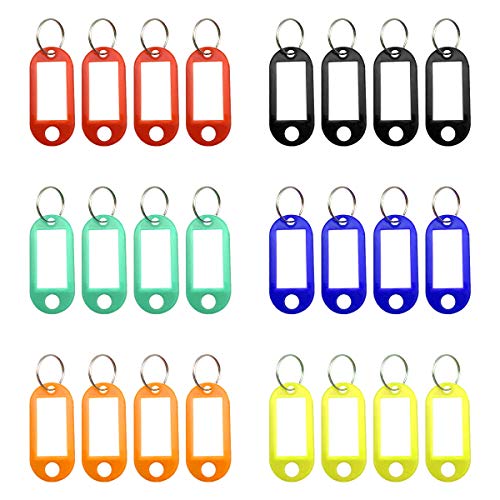 Schlüsselanhänger mit Spaltringen, 24 Einheiten, 6 Farben Cover