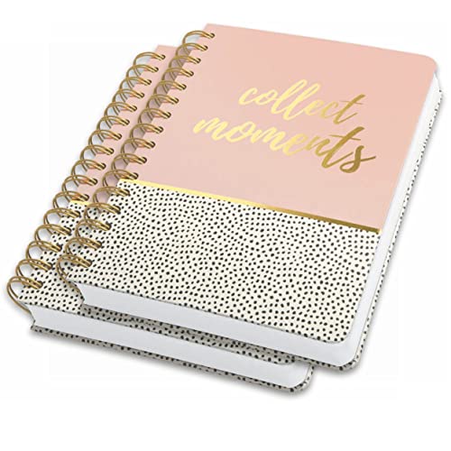 Carnet de notes pointillé couverture rigide petits pois rose noir SIGEL