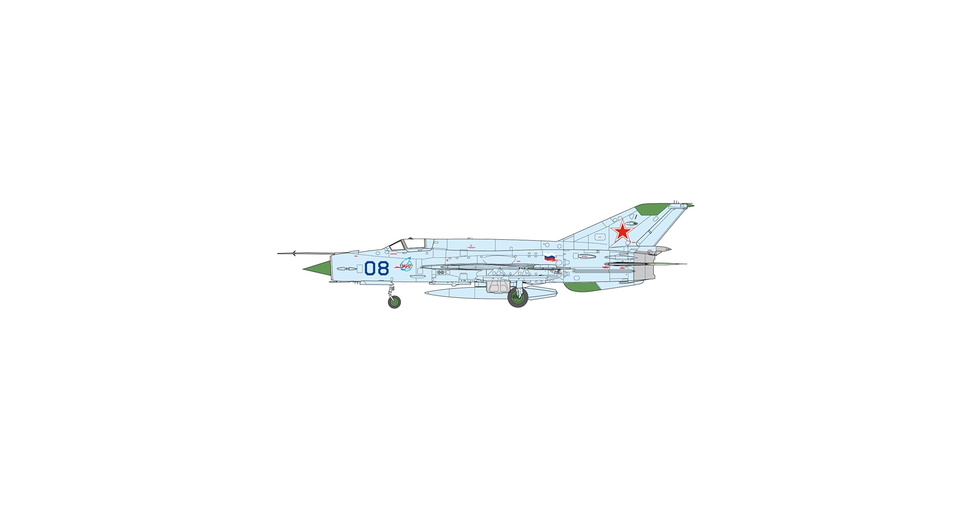 herpa MiG-21 bis 1/200 ソビエト空軍 Hobby Master 【9/19(金)発売】【予約商品】MIG-21MF ポーランド