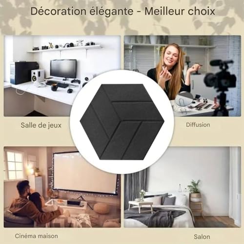 Panneaux isolants phonétiques autocollants pour mur et toile acoustique de studio