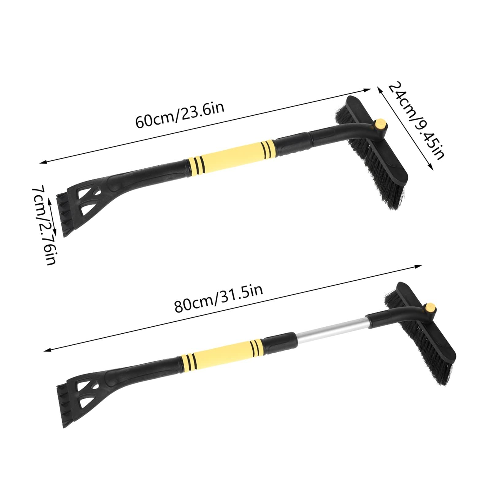 Blocs de Neige 3 en 1 Brosse à Neige Pare-Brise Brise-Glace Nettoyage Rapide Brosse en Verre Hiver d'urgence Neige Outils de déneigement compatibles avec Les camions de Voiture Camping en Plein air