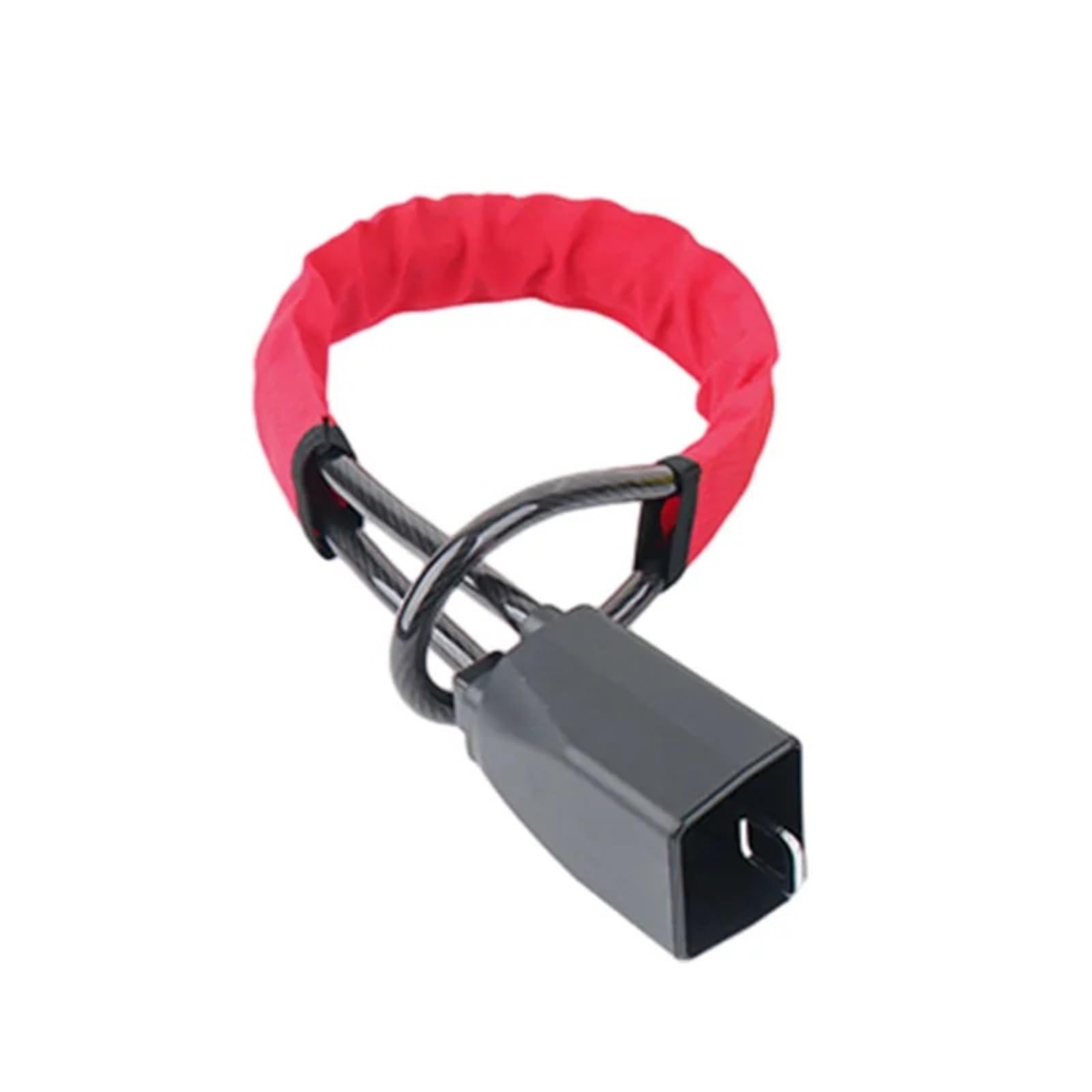 Steering Wheel Lock Fit for Car Van Trucks SUV Steering Wheel Lock - Double Anti-Theft Device with 3 Keys Easy to or Unlock Car Anti-Theft Locks(Red)