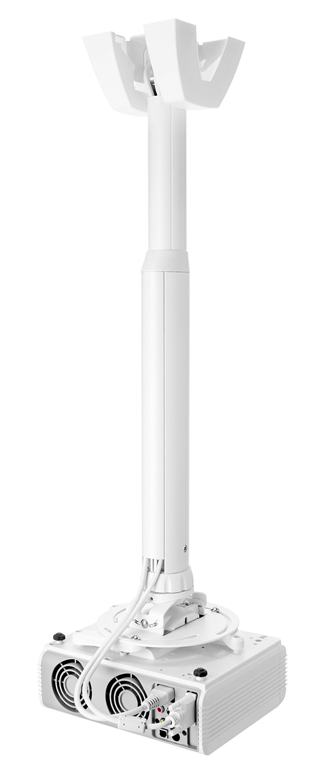 Vogel's PPC 1555 Support Plafond pour vidéoprojecteur Réglage Fin/Inclinable +/-15° Blanc