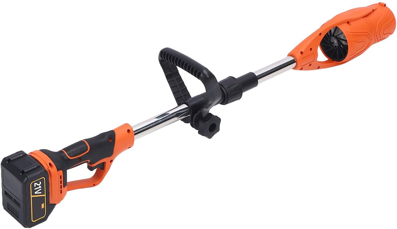 AUNMAS Cordless Leaf Blower, 21V Battery Powered 520CFM 150MPH Electric Leaf Cleaner with Stepless Speed Adjustment and Folding Design, for Clearing Leaves Dust Snow from Driveways