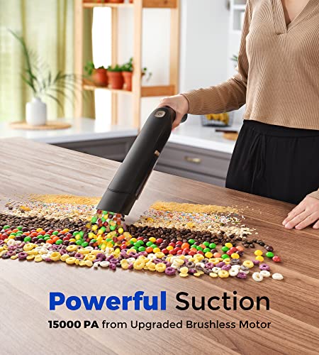 Cosyairey 15000Pa Hand Vacuum Cordless Rechargeable, 135° Ergonomic Handle Handheld Vacuum Cordless With Charging Dock, 1.4Lbs Car Vacuum, 25Min Cordless Vacuum Cleaner Handheld, Hand Held #TOP1