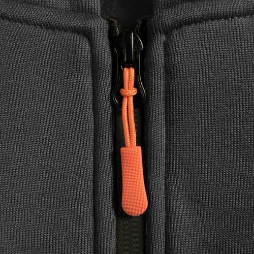JOFOW Teen Boys Zip Up Hoodie Zipper Hooded Sweatshirt Dark Gray 7-8 Years - image 3