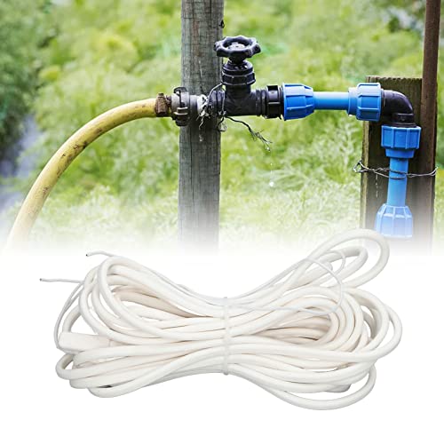 Flexman 5X8mm Rohrheizkabel, 10 m Wärmebandlänge AC220V 400W wasserdichtes Kabel zum Schutz gewerblicher und privater Wasserversorgungsrohre