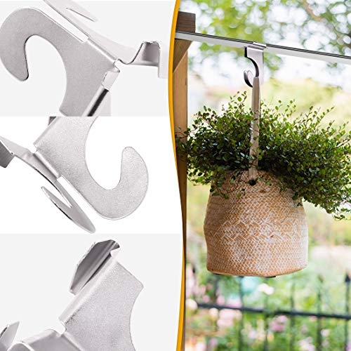 Rustark 60 Pcs Heavy Duty Aluminum Ceiling Hooks for Hanging Plants