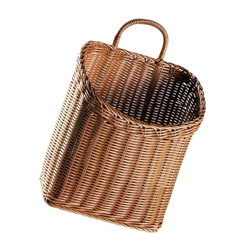Cesta de ratán para objetos pequeños y llaves de pared moderna 5