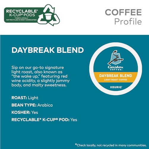 Caribou Coffee Favorites Variety Pack, Single-Serve Coffee K-Cup Pods Sampler, 40 Count - Thumbnail 3