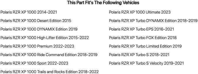 Tusk Gear Shift Cable – Replacement Drive Cable with Durable Housing, Liner and Fittings for Smooth Gear Selection - Compatible with Polaris RZR XP 1000 2014-2021