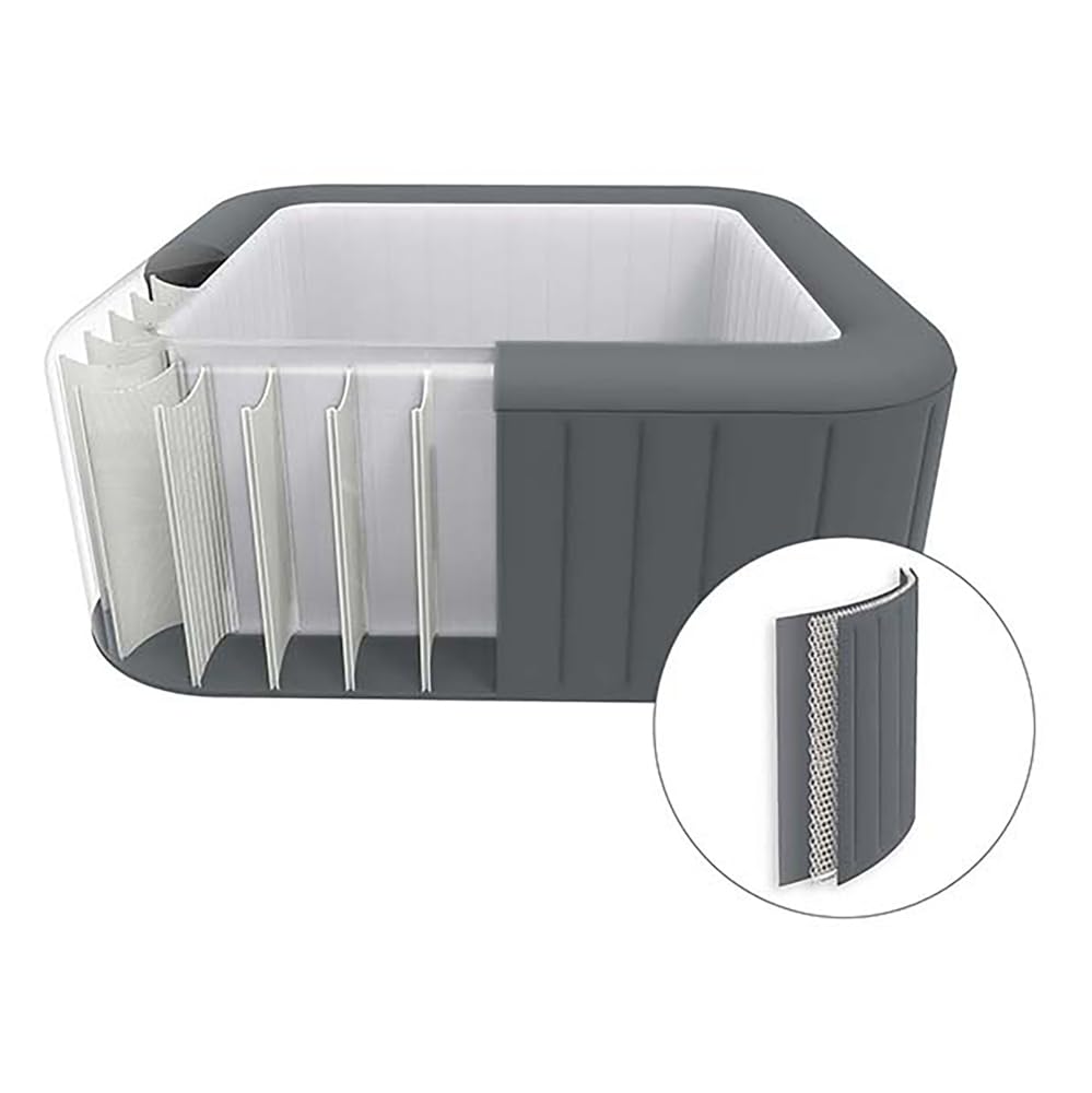 Lay-Z-SPA® 71" x 71" x 28"/1.80m x 1.80m x 71cm Hawaii HydroJet Pro
