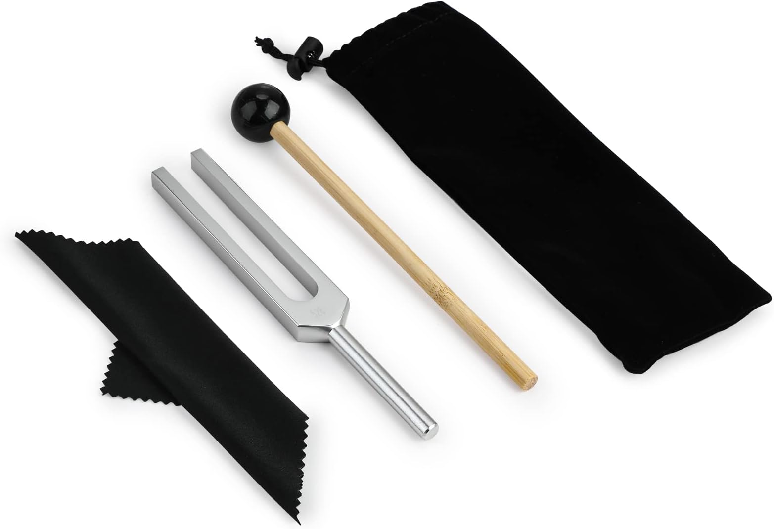 528 Hz Tuning Fork for DNA Repair Healing with Silicone Hammer,Stainless Steel Tuning Fork Vibration Tuner Instrument for Tuning Violins Pianos Guitars and Other Musical Instruments