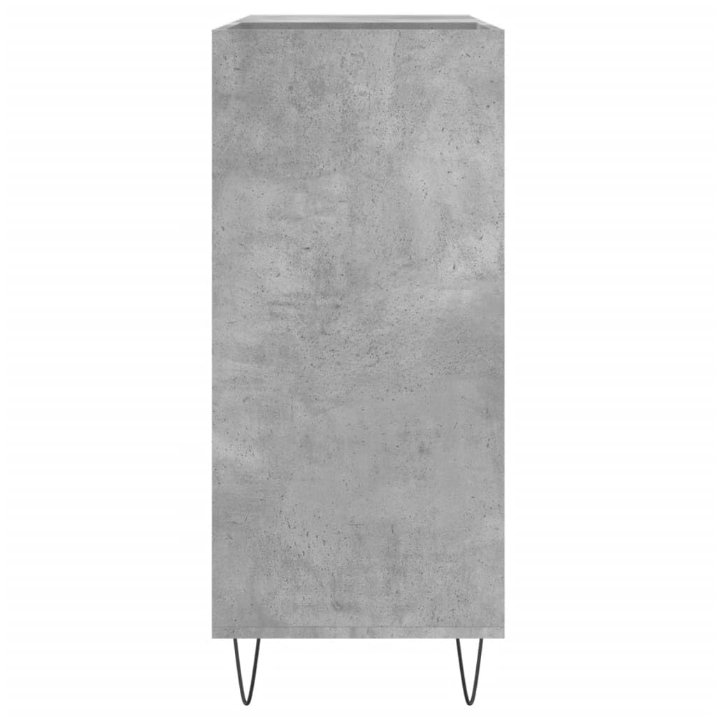 Mueble Discos Madera contrachapada Gris hormigón 84,5x38x89 cm, Estanteria CD, Mueble Tocadiscos, Mueble para Discos, Mueble para Vinilos, Mueble para Tocadiscos - 831776