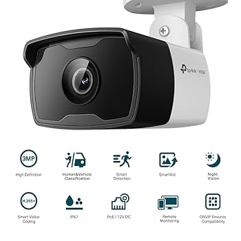 屋外防犯カメラ TP Link VIGI VIGI C330I | VIGI 3MP 屋外用IRバレット型ネットワークカメラ