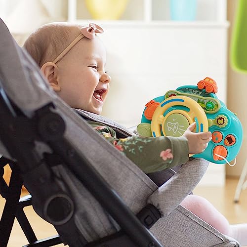 Nukdey Jouet Musique sous Forme de Petit Volant-Expérience de Conduite Réaliste, Musique Intégrée, Effets Sonores Réalistes-Volant Voiture pour Bébés Enfants : Garçons et Filles de 1 2 3 4 Ans – vue 6