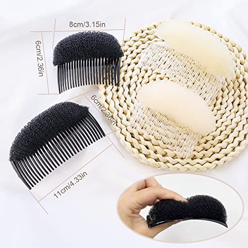 image for TCOTBE 4 Pcs Invisible Hair Inserts for Volume and Styling - Bump it U