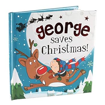 Hardcover George Saves Christmas - H&H Personalised Christma Book