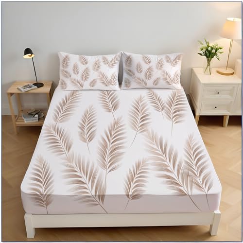 Drap housse antidérapant 160x200 infroissable pour grand matelas - 2