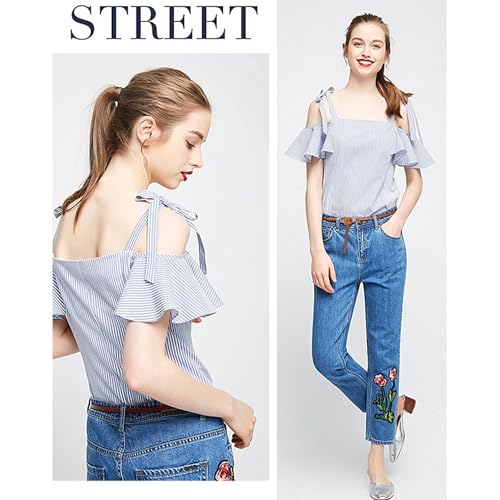 Women's Leather Belt Dress Belt Fashion Skinny Belt Tie A Knot Leather Waist Belt Knotted Decorative Belt 7