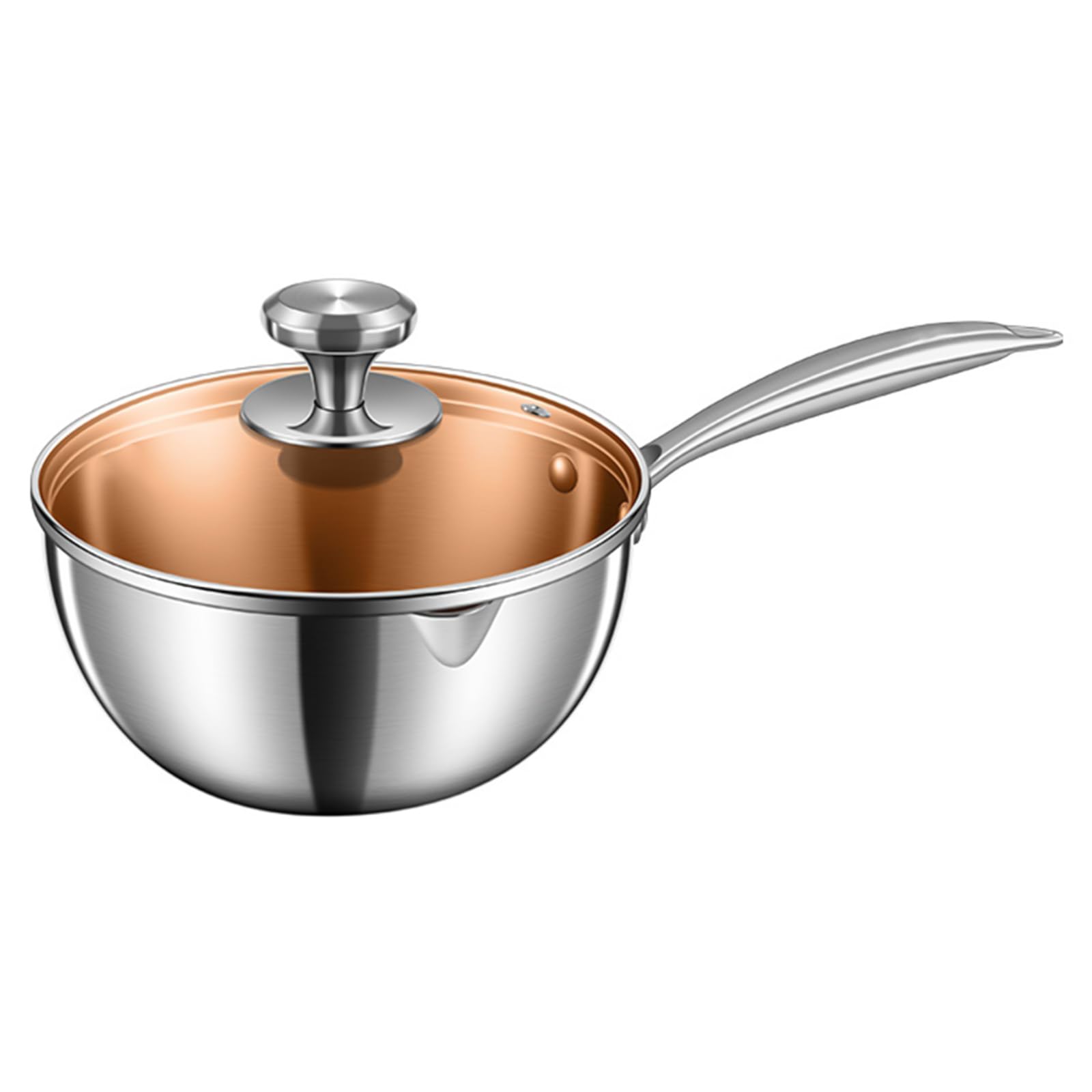 Xinsheinelry Cookinf Pots Small Pans Nonstick Milk Pans Soup Saucepan 304Stainless Steel Texture for Cooking Cooking