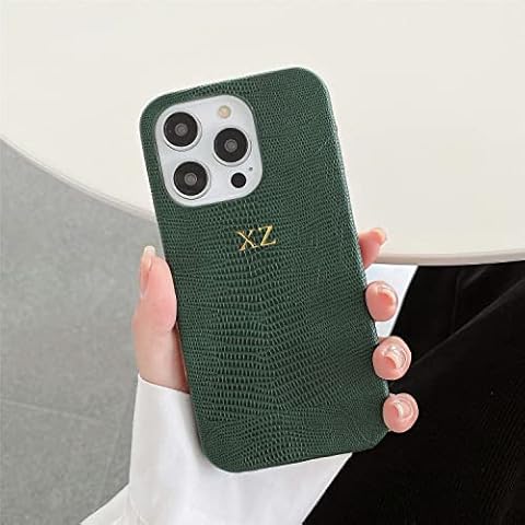 ZIPULIS Personalized Initial Leather Case Cover