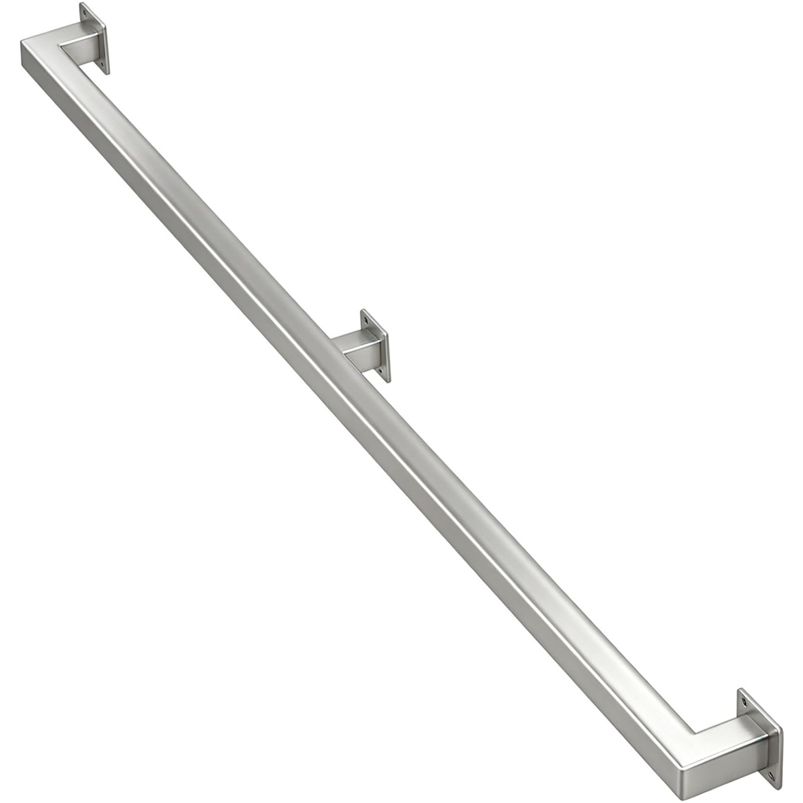 FKXSXAZ Modern Hand Railings for Stair, Staircase Handrail Indoor Stairs, Non-Slip Wall Mount Banister Indoor/Outdoor Steps, Grab Bar Kit (Stainless Steel)(16ft/4.8m)