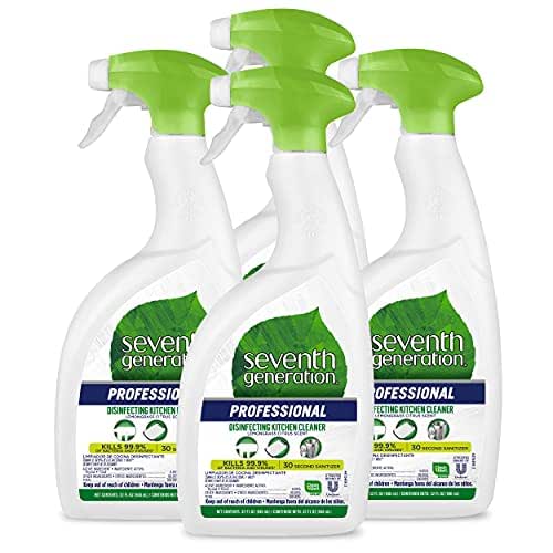 Seventh Generation Professional Disinfecting Kitchen Cleaner, Lemongrass Citrus Scent, 32