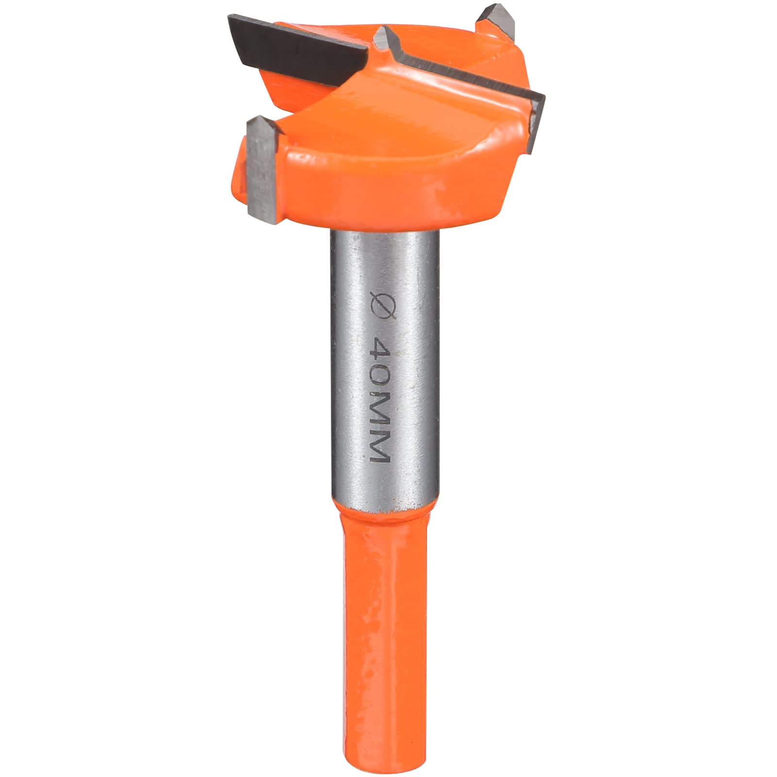 Broca Forstner para Madera Blanda 40mm de Metal Duro, Fresadora Con Vástago Hexagonal, Taladro Acero Cortador Herramientas para Trabajos de Madera Fina