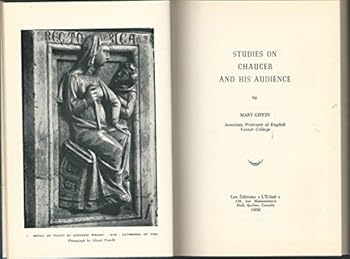 Hardcover Studies on Chaucer and His Audience Book