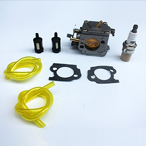 KIPA Carburetor Spark Plug Fuel Filter kit for Stihl 041 041AV 041 Farm Boss Gas Chainsaw # 1110-120-0609 with Mounting Gaskets